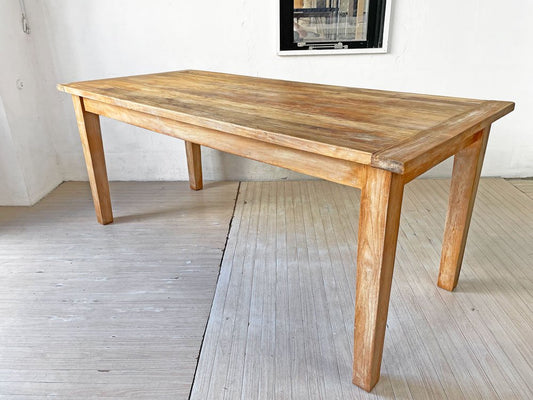 ロンハーマン Ron Herman リクレイムド チーク テーブル Reclaimed Teak Table ダイニングテーブル チーク古材 W180cm 定価：\170,500- ★