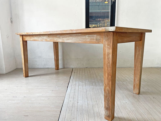 ロンハーマン Ron Herman リクレイムド チーク テーブル Reclaimed Teak Table ダイニングテーブル チーク古材 W180cm 定価：\170,500- ★