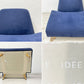 イデー IDEE アーオ ソファ AO SOFA 1Pソファ ネイビー  ファブリック 岡嶌要 定価 \49,000- ●