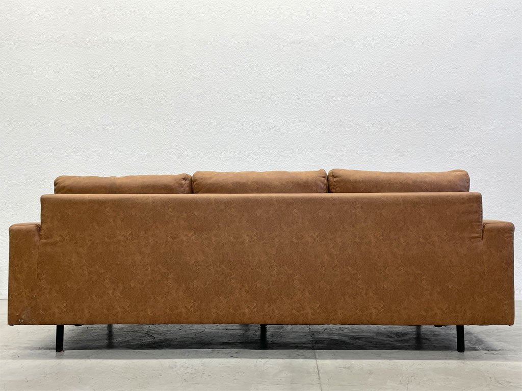 ジャーナルスタンダードファニチャー j.s.F ピーエスエフ カウチソファ PSF COUCH SOFA W212cm 3人掛けソファ オットマン レザー調 コンセント付属 参考価格165,000円〓