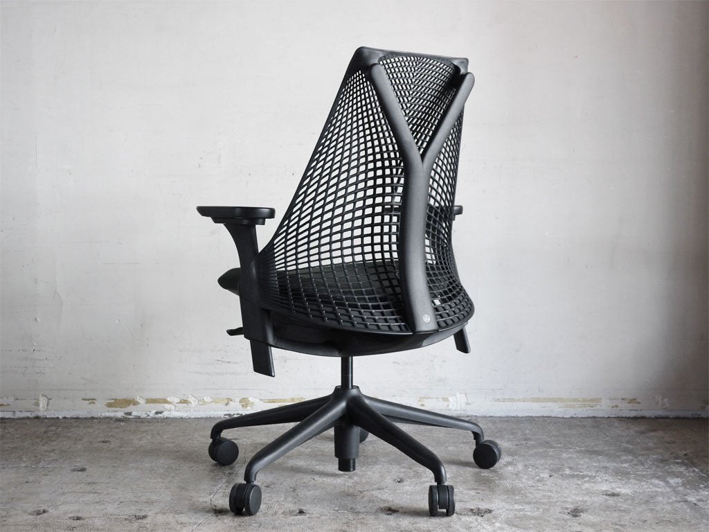 ハーマンミラー Herman Miller セイルチェア SAYL Chair フルアジャスダブルアーム ブラック デスクチェア イヴ・ベアール デザイン ■