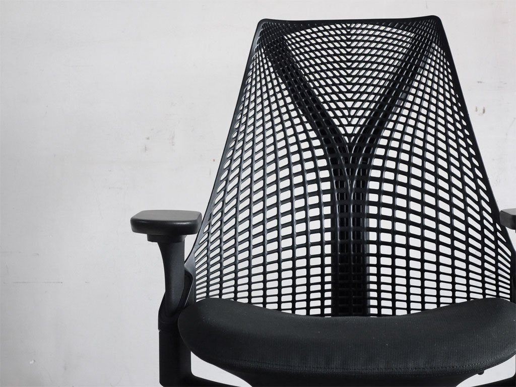 ハーマンミラー Herman Miller セイルチェア SAYL Chair フルアジャスダブルアーム ブラック デスクチェア イヴ・ベアール デザイン ■