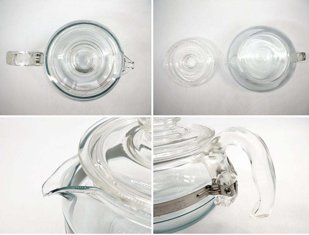 オールドパイレックス OLD PYREX コーニング社 Corning フレームウェア FLAMEWARE 8446 6cup ティーポット 1952年頃～1979年頃 ●