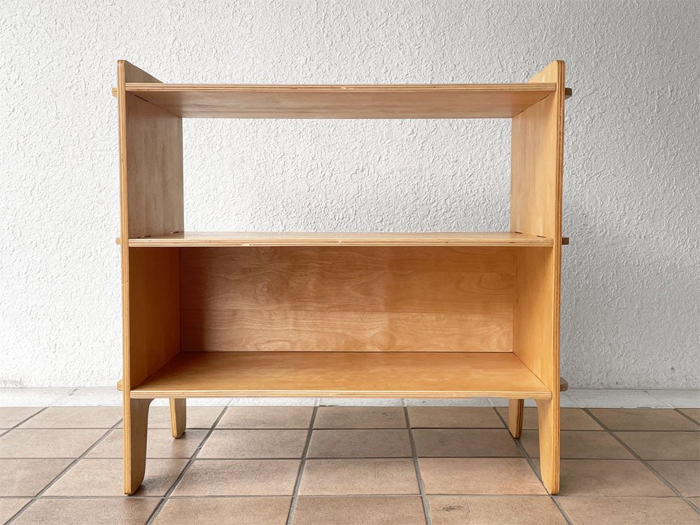 無印良品 MUJI ねじのいらない組立シェルフ WEDGE SHELF バーチ材 楔 廃盤 希少 ◇