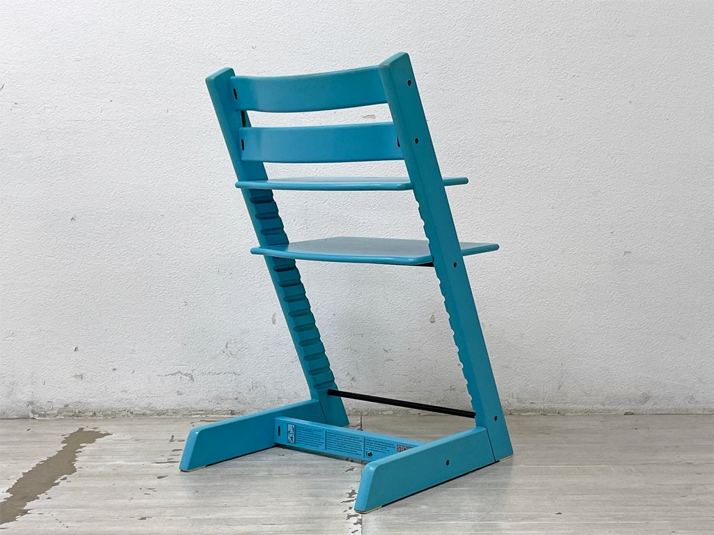 ストッケ STOKKE トリップトラップ TRIPP TRAPP ベビーチェア キッズチェア ライトブルー S/N4～ ノルウェー 北欧家具 ●