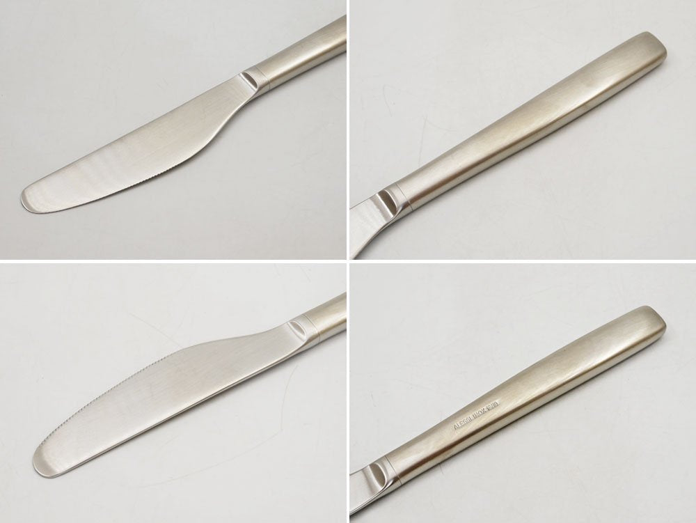 アレッシィ ALESSI KnifeForkSpoon AJM22シリーズ ステンレスカトラリー デザートナイフ フォーク スプーン 12本セット ジャスパー・モリソン 未使用品 ●