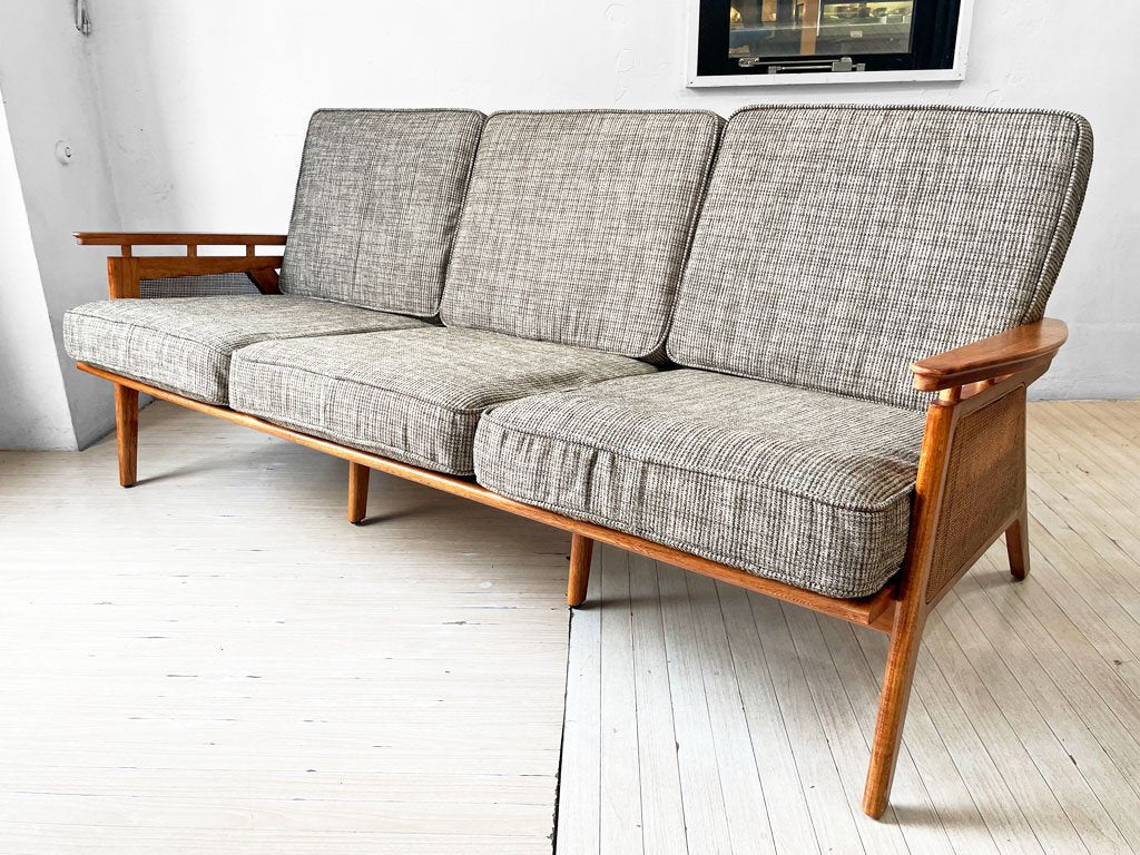 アクメファニチャー ACME Furniture ウィッカー ソファ WICKER SOFA 3P 3人掛け ハックベリー ラタン グレー USビンテージスタイル 定価￥198,770- ★