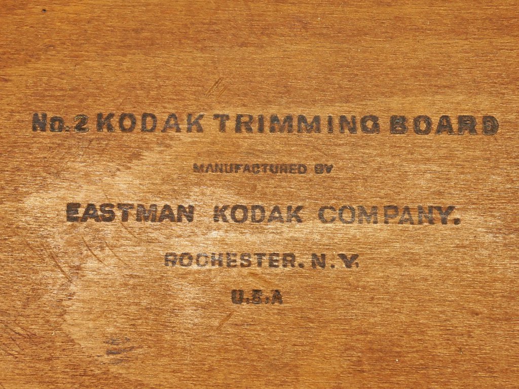 コダック KODAK 古い木味の裁断機 ペーパーカッター インダストリアル インテリア 古道具 レトロ USビンテージ US Vintage ●