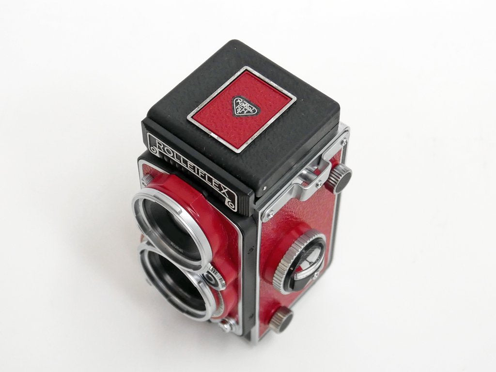 ローライ Rollei ローライフレックス Rolleiflex ミニデジ MiniDigi AF5.0 デジタル 二眼レフ レッド ミニチュアカメラ 箱付き ドイツ ●