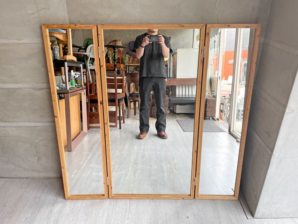 ピート・ヘイン・イーク Piet Hein Eek スクラップウッド ミラー SCRAPWOOD MIRROR L 古材 オランダ CIBONE取扱 ♪