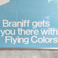 ブラニフ・インターナショナル航空 Braniff international Airways ロゴマーク アートポスター 額装 ミッドセンチュリーデザイン ♪