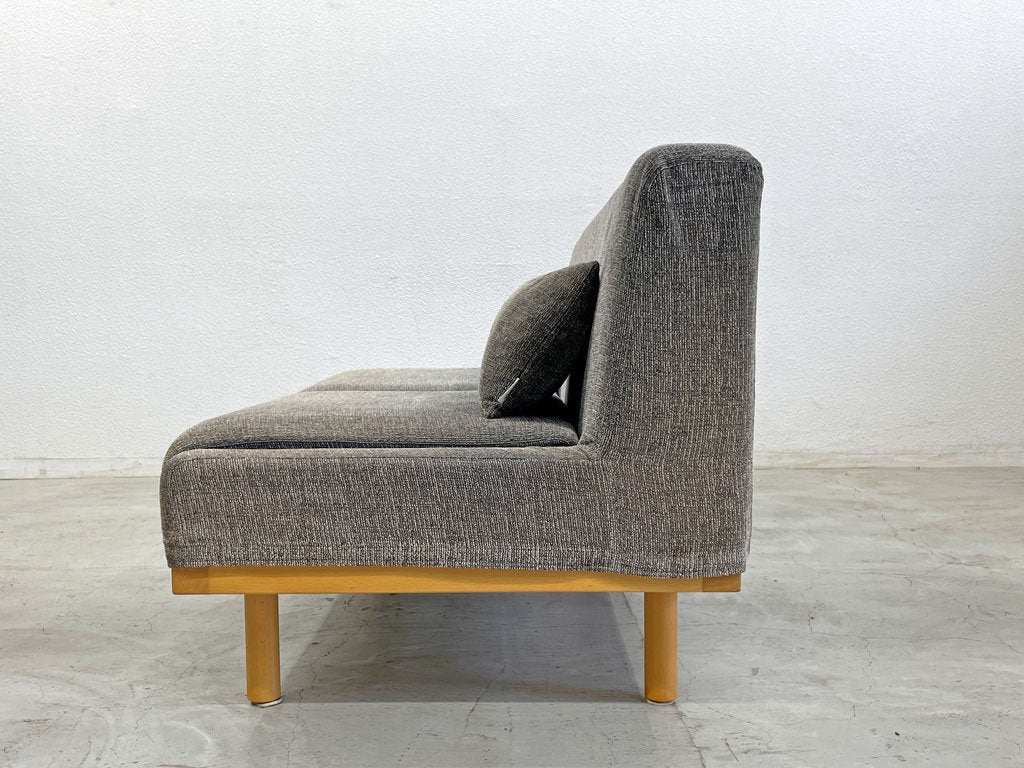 フランネルソファ FLANNEL SOFA ハーバン HARBAN 2.5シーターソファ ブナ材 ビーチ無垢材 カバーリング 定価約173,800円〓