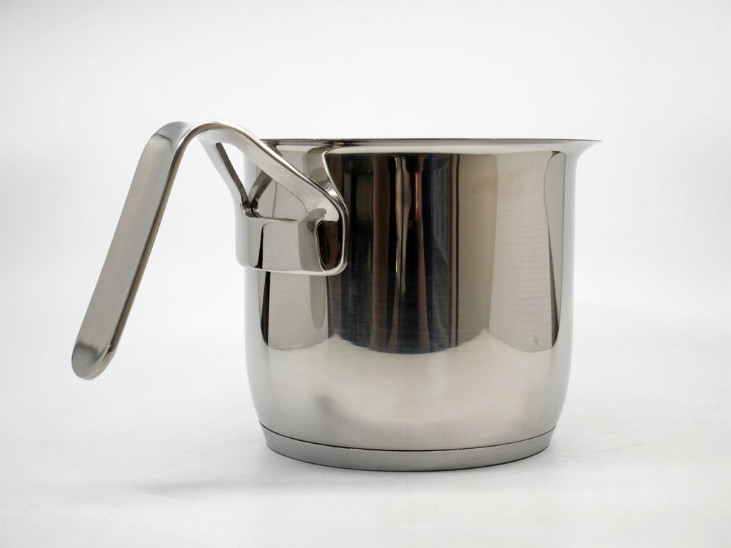 アレッシィ ALESSI Pots & Pans ミルクボイラー 1.9L ステンレス ジャスパー・モリソン Jasper Morrison 未使用品 ●