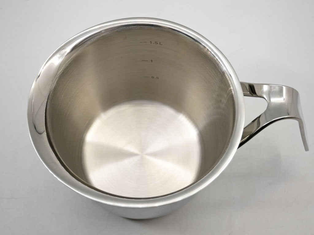 アレッシィ ALESSI Pots & Pans ミルクボイラー 1.9L ステンレス ジャスパー・モリソン Jasper Morrison 未使用品 ●