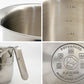 アレッシィ ALESSI Pots & Pans ミルクボイラー 1.9L ステンレス ジャスパー・モリソン Jasper Morrison 未使用品 ●