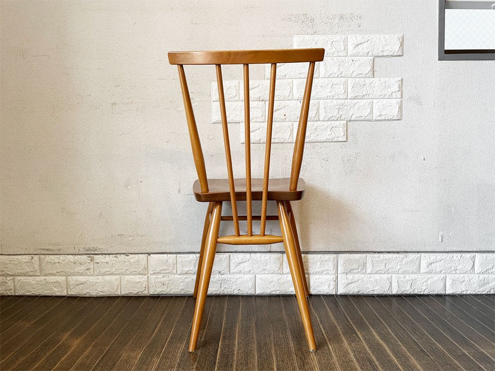 アーコール Ercol スティックバックチェア スピンドルチェア ダイニングチェア エルム材 UKビンテージ Vintage 英国家具 ◎