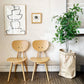 イデー IDEE ダイニングチェア DINING CHAIR Natural ナチュラル 板座 食卓椅子 長大作 ジャパニーズモダン 定価￥63,000- A ◎