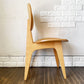 イデー IDEE ダイニングチェア DINING CHAIR Natural ナチュラル 板座 食卓椅子 長大作 ジャパニーズモダン 定価￥63,000- B ◎