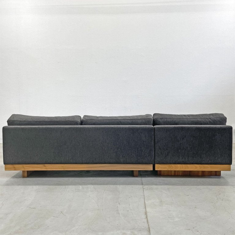 マスターウォール MASTERWAL デニッシュ ソファ DANISH SOFA 2シーター+カウチソファ 替えカバー ヘッドレスト付き ウォールナット無垢材 アカセ木工 定価624,000円+α〓