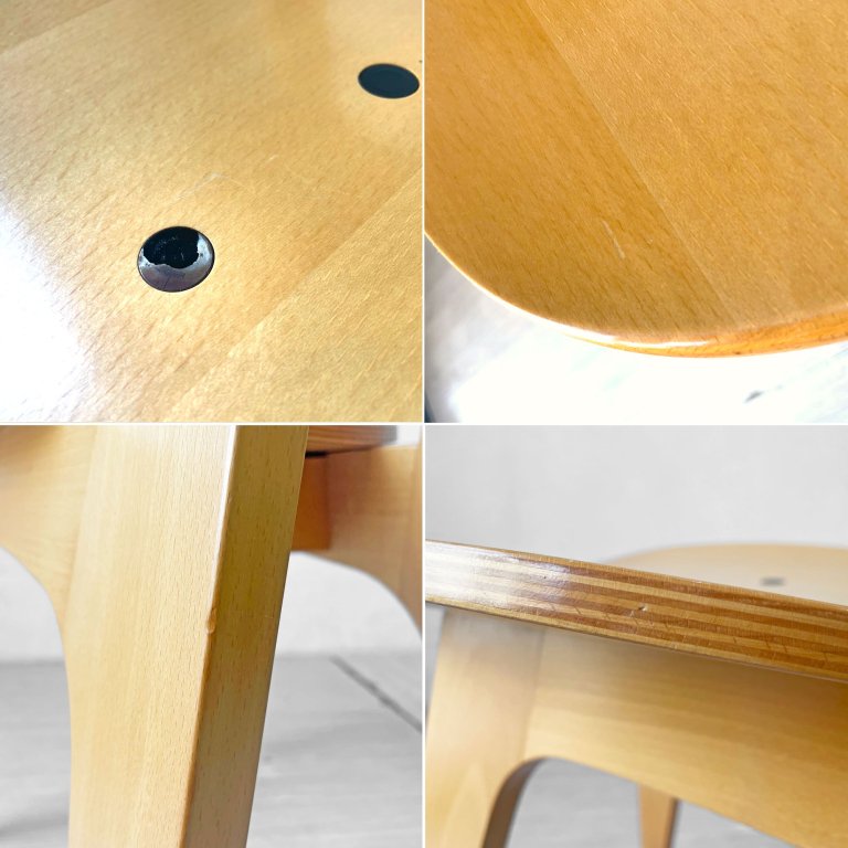 イデー IDEE ダイニングチェア DINING CHAIR Natural ナチュラル 板座 食卓椅子 長大作 ★