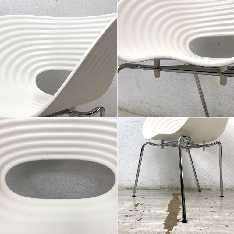 ヴィトラ vitra トムバック Tom Vac ダイニングチェア ホワイト ロン・アラッド Ron Arad スタッキング 廃番 ●