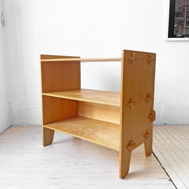 無印良品 MUJI ねじのいらない組立シェルフ WEDGE SHELF バーチ材 楔 廃盤 希少 ★