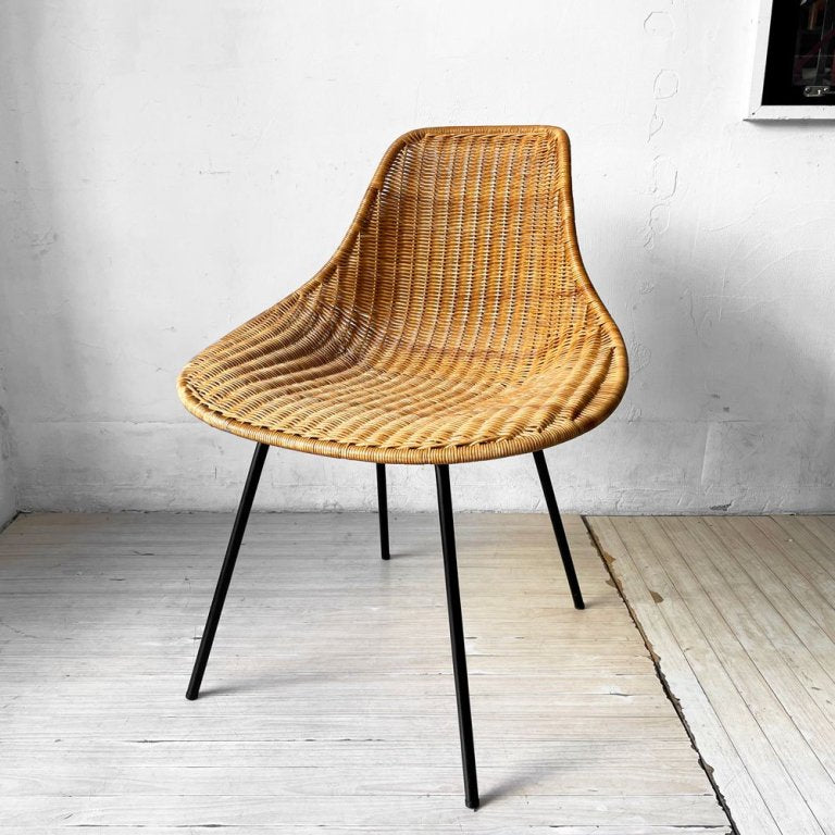 イデー IDEE バーバス チェア BARBAS CHAIR ダイニングチェア スチール脚 ラタン ナチュラル リゾートスタイル ★