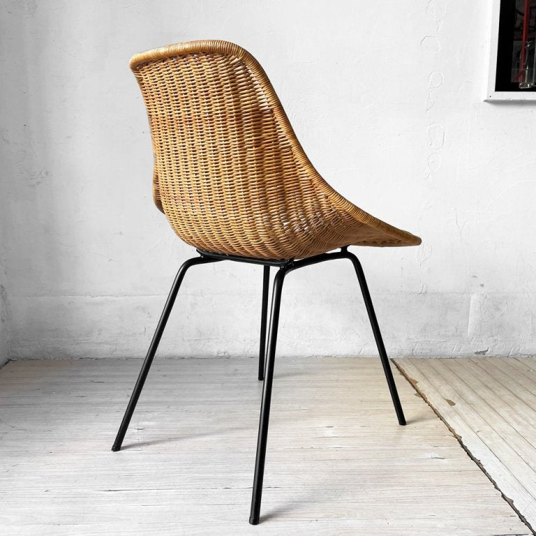 イデー IDEE バーバス チェア BARBAS CHAIR ダイニングチェア スチール脚 ラタン ナチュラル リゾートスタイル ★