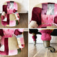 ハロ HALO アンチェア ANNE CHAIR ベルベットパッチワークボヘム VELVET PATCHWORK BOHEM 1人掛けソファ ラウンジチェア 英国家具 定価￥203,500- ◎