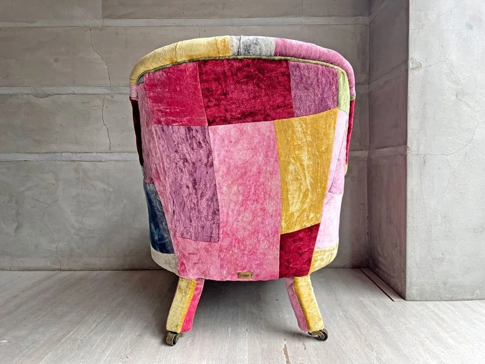 ハロ HALO アンチェア ANNE CHAIR ベルベットパッチワークボヘム VELVET PATCHWORK BOHEM 1人掛けソファ アスプルンド取扱 定価￥203,500- ♪