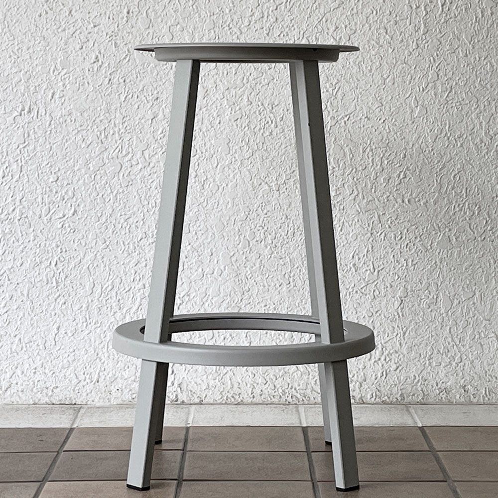 ヘイ HAY リボルバー バースツール ロー REVOLVER BAR STOOL LOW H65cm スカイグレー 回転式座面 レオン・ランズメイヤー デンマーク B ◇