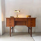 デンマークビンテージ Danish Vintage チーク材 両袖デスク 袖机 パーソナルデスク 北欧家具 Teak Vintage desk 鍵付属  ★