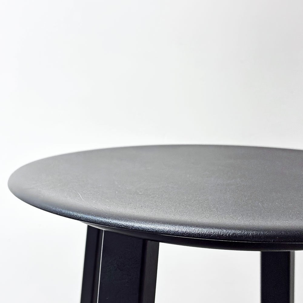 ヘイ HAY リボルバー バースツール ハイ REVOLVER BAR STOOL HIGH H76cm ブラック 回転式座面 レオン・ランズメイヤー デンマーク 定価￥56,100 - A ●