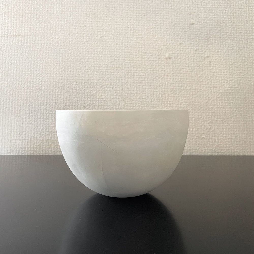 内田鋼一 Kouichi Uchida ホワイトボウル White Bowl 碗 マット釉 Φ12cm サインあり 現代作家 ◎