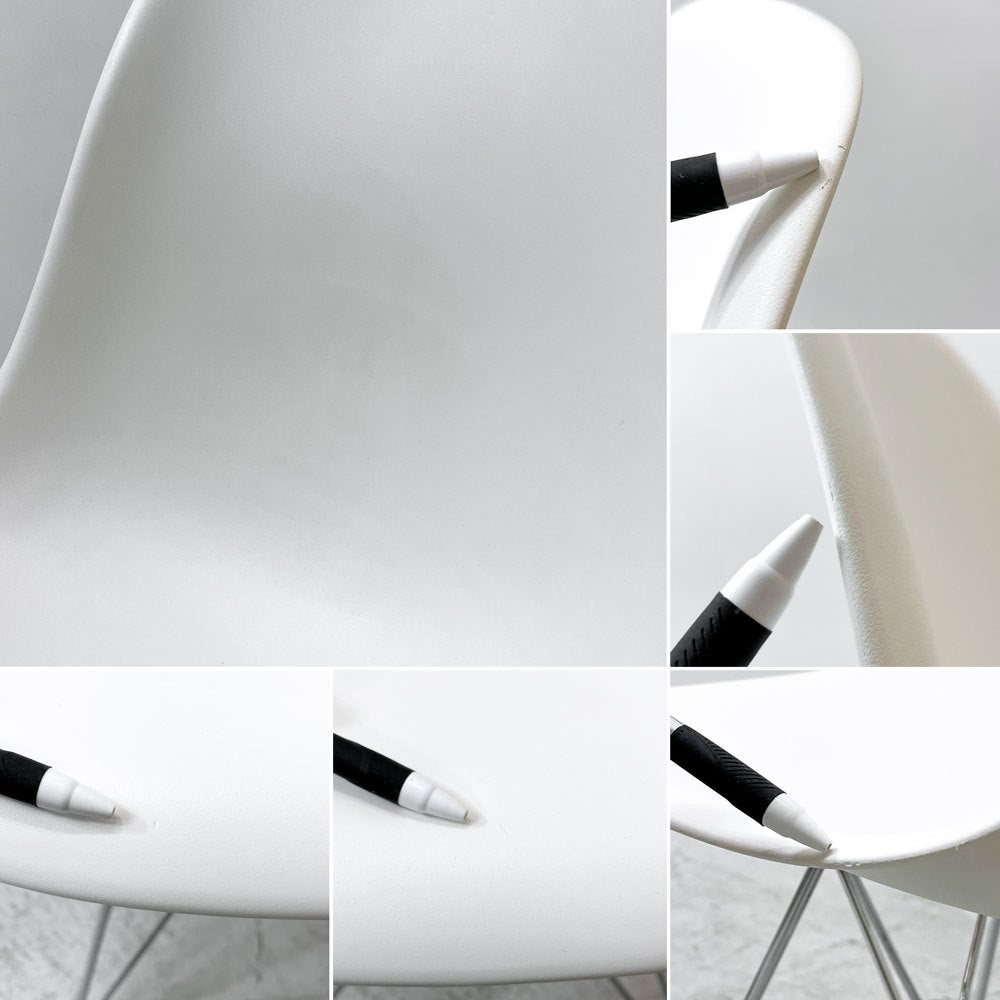 ハーマンミラー Herman Miller サイドシェルチェア ポリプロピレン製 エッフェルベース ホワイト C&R イームズ ミッドセンチュリー A ●