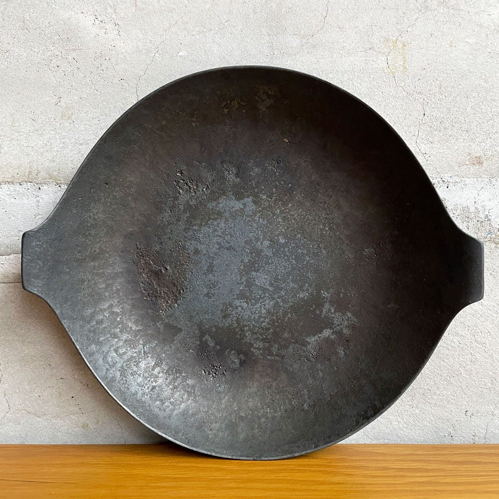 成田理俊 グラタン皿 鉄皿 プレート 鉄鍋 鉄鍛 Φ19cm 現代作家 ♪