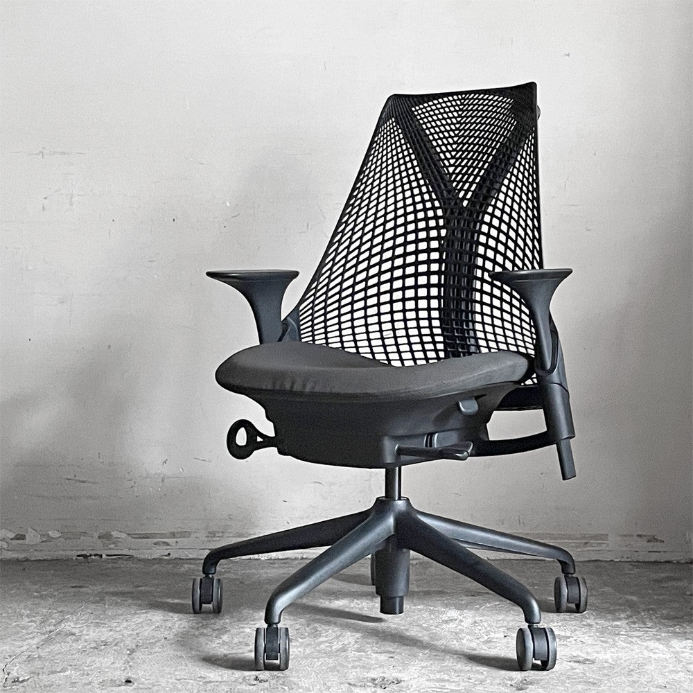 ハーマンミラー Herman Miller セイルチェア SAYL Chair デスクチェア オフィスチェア ブラック 旧モデル 2016年製 イヴ・ベアール ■