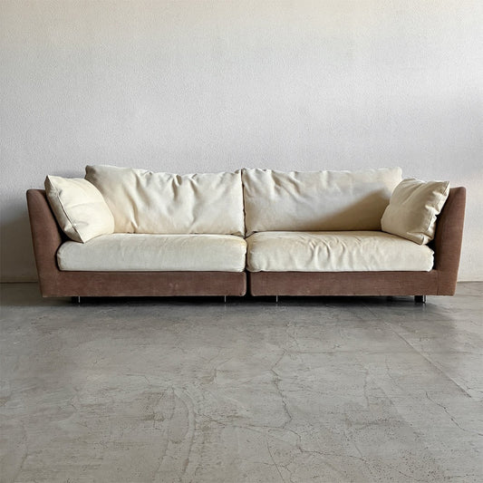 アルフレックス arflex エーソファ A・SOFA セパレートダブルシート 4人掛け 3～4P フェザークッション W230cm 参考価格66.5～82.3万円 〓