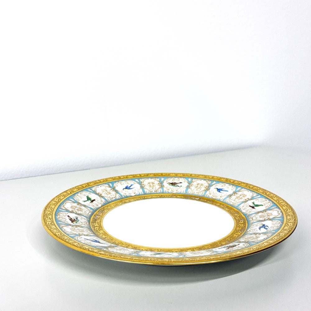 アビランド HAVILAND ベンガリス Bengalis ヴィクトリアンスワロー 19cm プレート リモージュ LIMOGES 三越特別製造版 B ◎