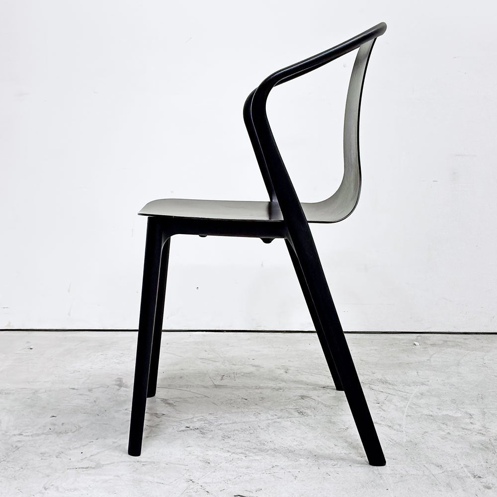 ヴィトラ Vitra ベルヴィルチェア Belleville Chair アームチェア ダイニングチェア スタッキングチェア オーク材 ダークブラウン系カラー ロナン & エルワン・ブルレック B ●