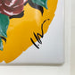 TMHM × リー・イズミダ Lee Izumida 九谷焼アートプレート ART PLATE "ROSE" + ORDER WOOD FRAME 陶板 オーダーメイド額装品 ◎