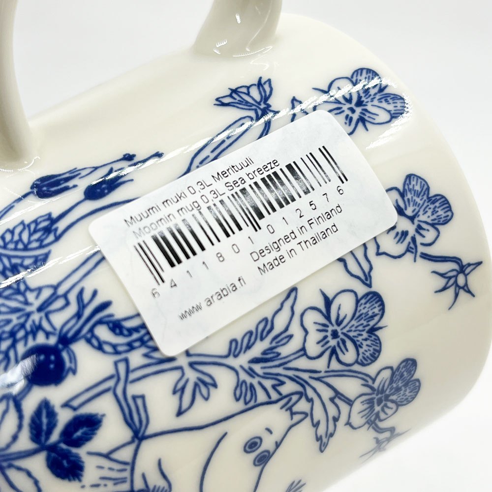 アラビア ARABIA ムーミンマグ MOOMIN シーブリーズ Sea breeze アラビア150周年記念 2023年 フィンランド 北欧食器 箱付き ●