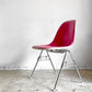 ハーマンミラー Herman Miller 3ndビンテージ サイドシェルチェア FRP製 PVCレザー スタッキングベース C&R イームズ ミッドセンチュリー A ■