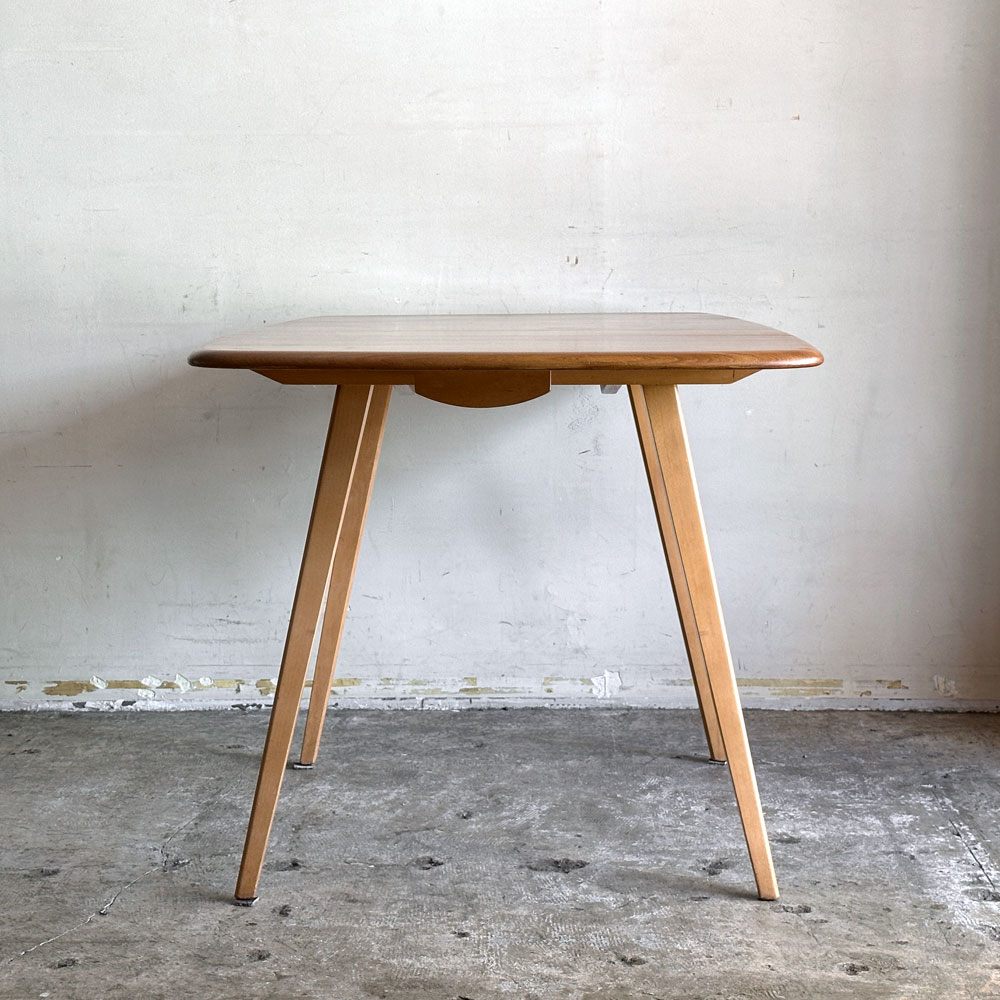 アーコール Ercol ドロップリーフテーブル Drop Leaf Table バタフライテーブル ダイニングテーブル エルム材 ビーチ材 UKビンテージ 英国家具 ■