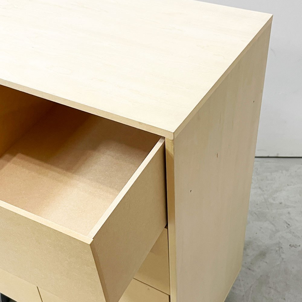 マルゲリータ margherita Storage Cart キャスター付き収納カート 標準タイプ A4書類引き出し収納カート 深め 8杯 シナ合板 定価￥53,680- A ●