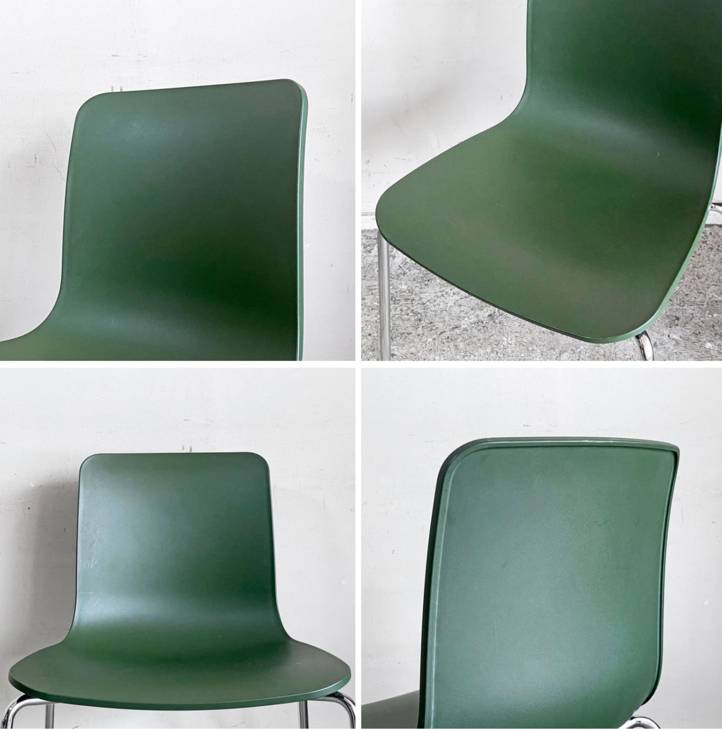 ヴィトラ vitra ハルチューブ HAL Tube サイドチェア ダイニングチェア スタッキング グリーン ジャスパー・モリソン A ■