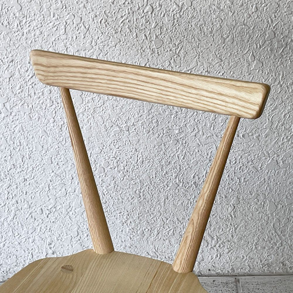 アーコール Ercol ER-7392 スタッキングチェア ダイニングチェア アッシュ材 英国家具 参考価格97,900円 美品 ◇