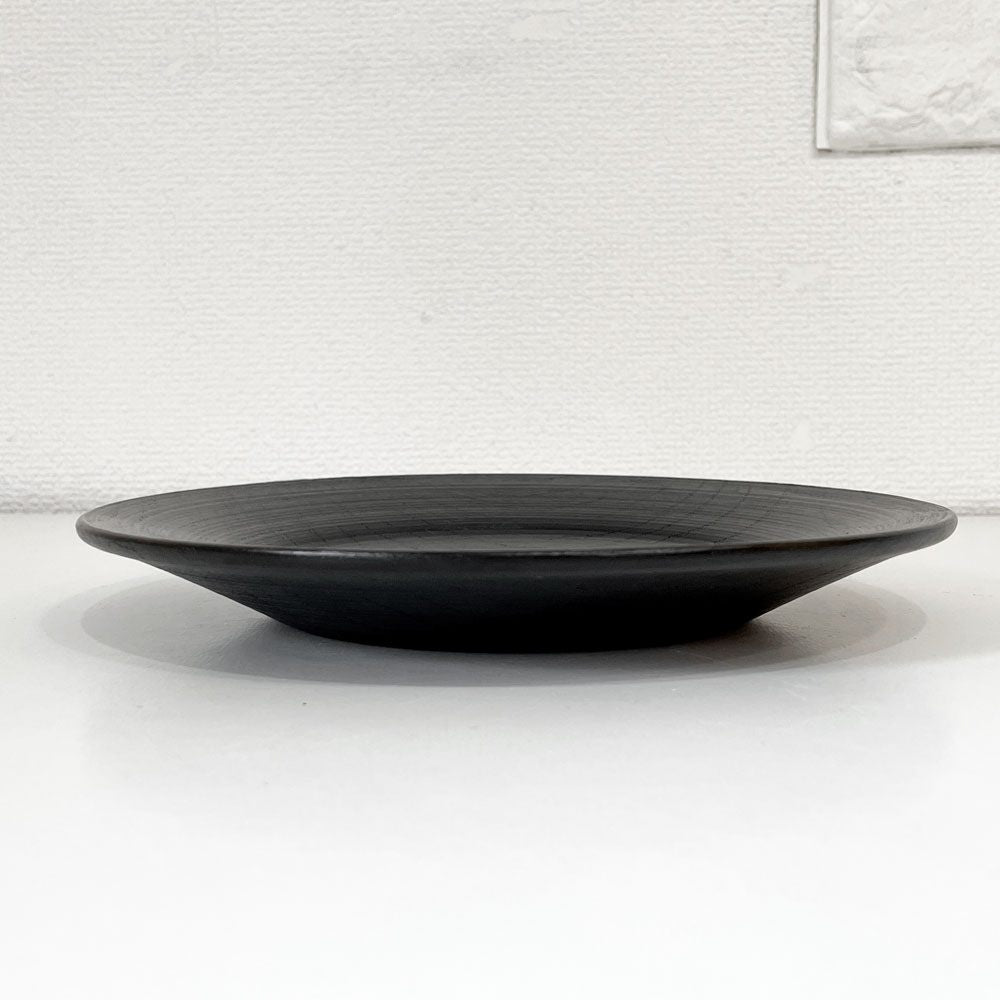 赤木明登 Akito Akagi パスタ皿 黒 nurimono 約21cm 漆器 輪島塗 現代作家 B ◎