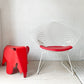ノル Knoll ダイヤモンドチェア Diamond Chair ハリー・ベルトイア Harry Bertoia ホワイトフレーム シートパッド付 定価￥382,800- ★