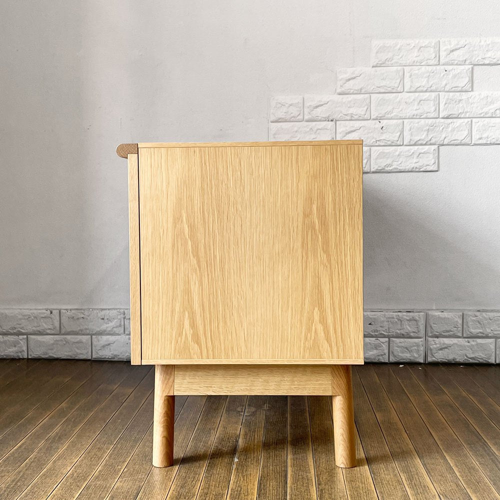 イデー IDEE スティルト サイドボード S STILT SIDEBOARD S ナチュラル テレビボード オーク材 アジャスター付 マリナ・ボーティエ 定価￥79,900- ◎